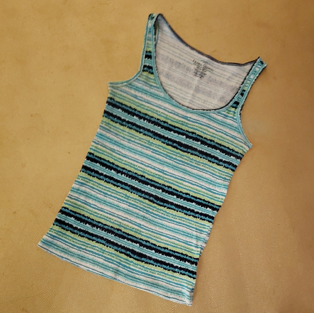 Stretchy cotton spandex tank top.